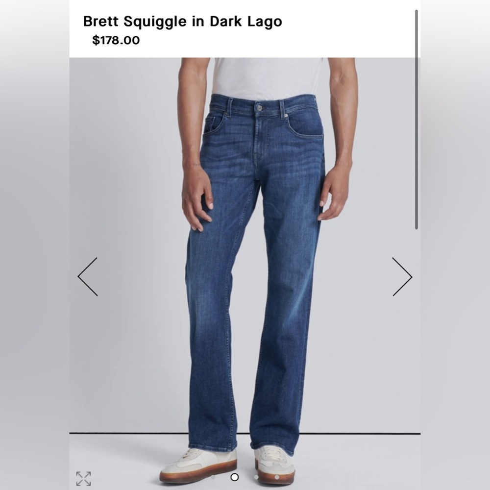 7 for All Mankind Men’s Brett Denim 34